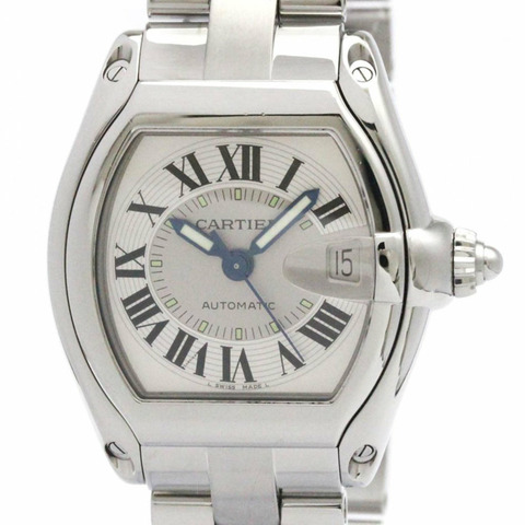 CARTIER 卡地亞 Roadster LM 自動男錶 W62000V3 拋光