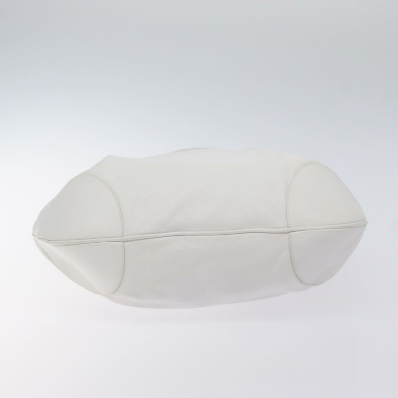 【日本直送】Salvatore Ferragamo Gancini 單肩包 皮革 白色 銀色 正品 128020-4