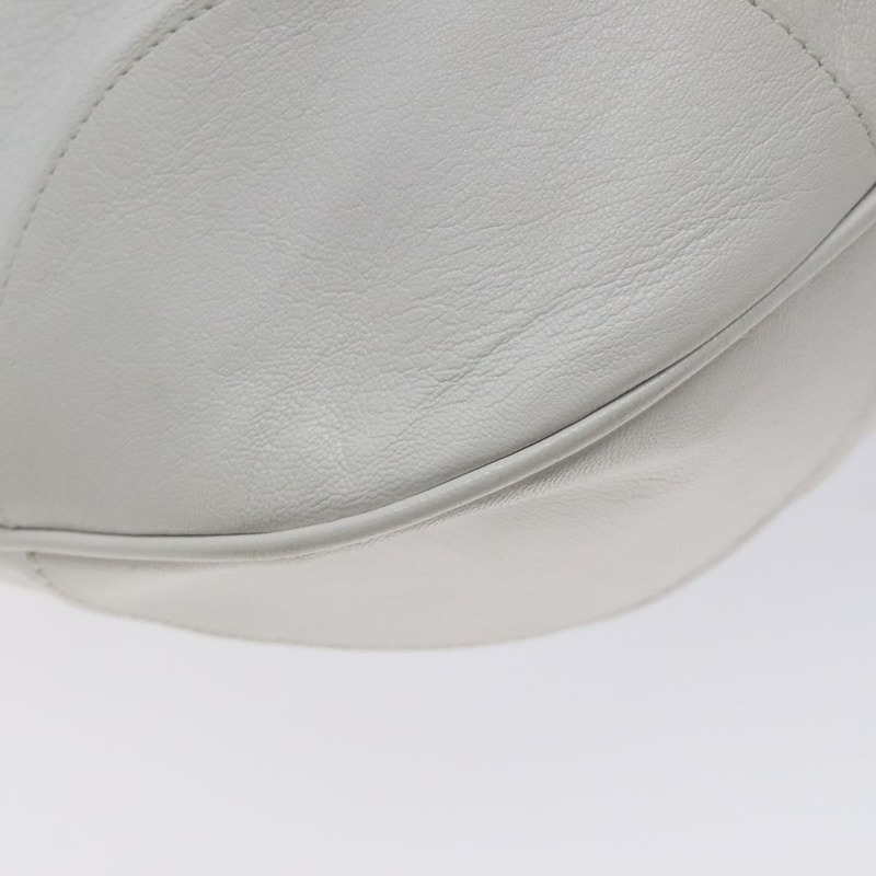 【日本直送】Salvatore Ferragamo Gancini 單肩包 皮革 白色 銀色 正品 128020-16