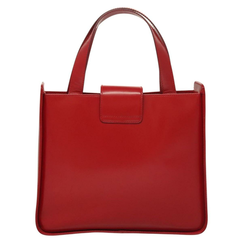 【日本直送】Salvatore Ferragamo Vala 單肩包 皮革 紅金 正品 128018-1