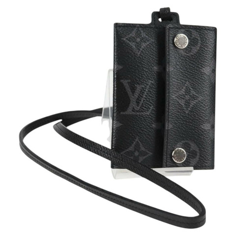 路易威登 Monogram Eclipse Porte Cartes 帶肩帶包 M83155 LV 授權 128825M