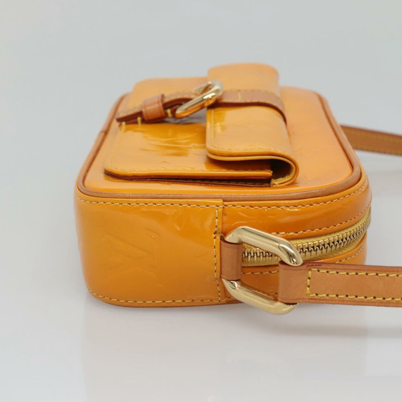 【日本直送】路易威登 Monogram Vernis Christy 中型單肩包,黃色 M91108 正品 128709-2