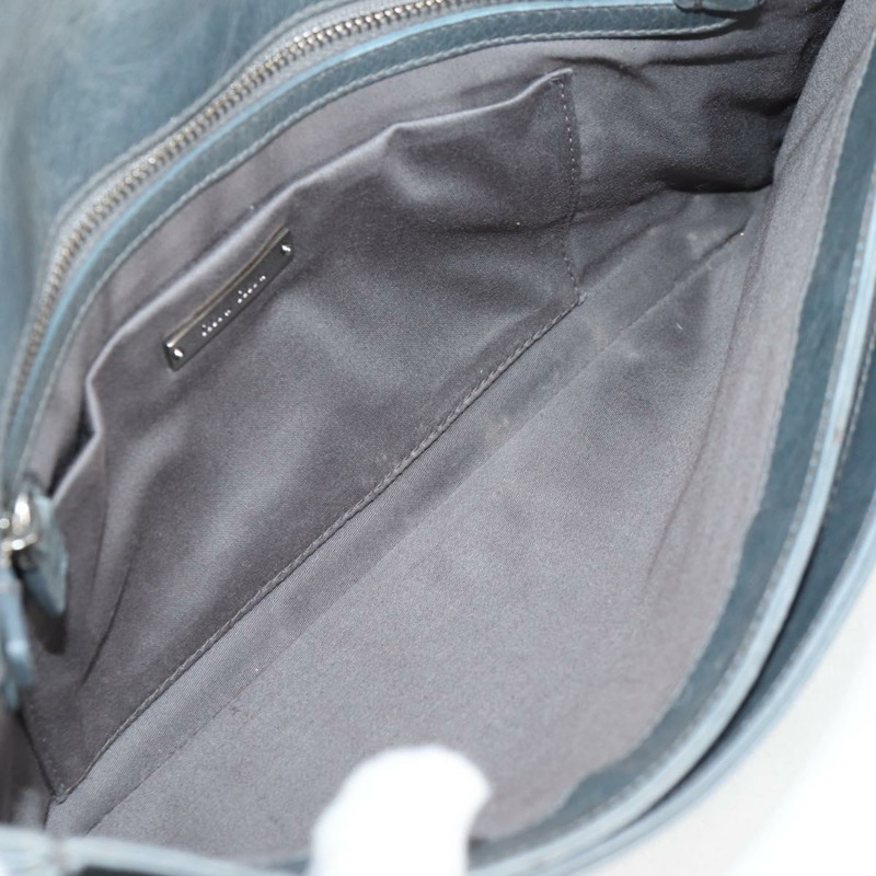 【日本直送】Miu Miu 亮片肩包 皮革 淺藍色 銀色 正品 130158V-9