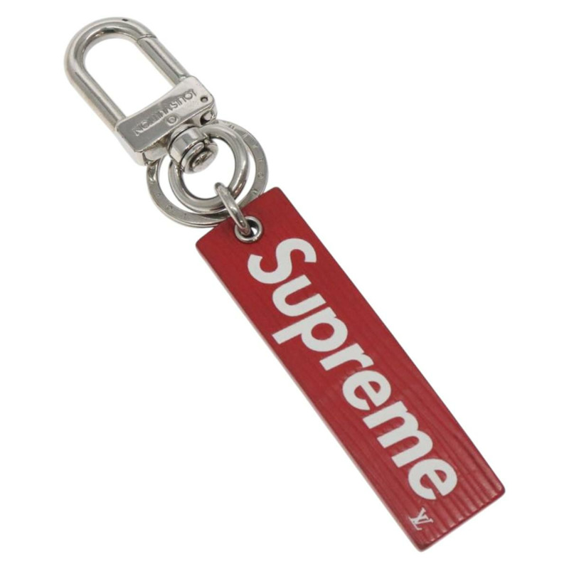 【日本直送】LOUIS VUITTON Epi LV × Supreme Downtown Tab Charm 吊墜 紅色 MP2074 正品 128812-0