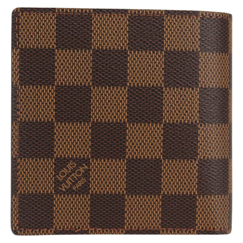 【日本直送】路易威登 Damier Ebene Portefeuille Marco 雙折皮夾 N61675 正品 130510V-1