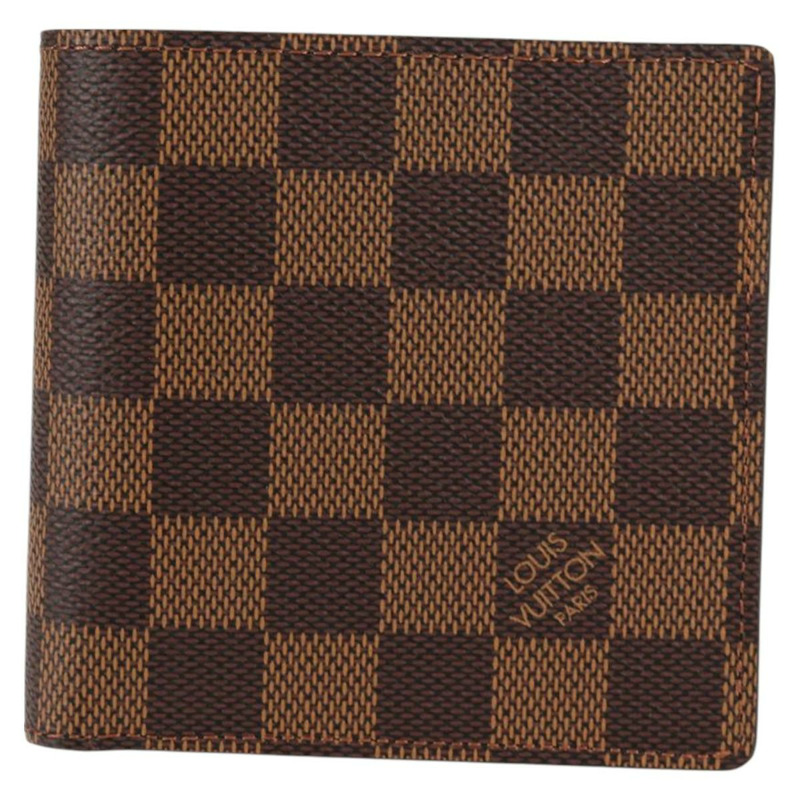 【日本直送】路易威登 Damier Ebene Portefeuille Marco 雙折皮夾 N61675 正品 130510V-12