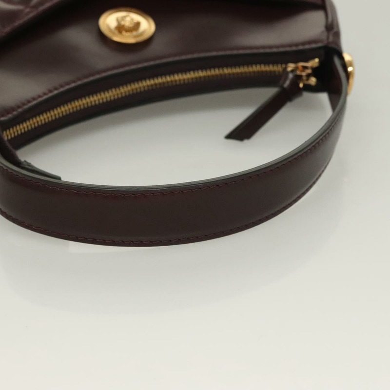 【日本直送】VERSACE 肩背包 皮革 2 向 棕金色 正品 130286-6