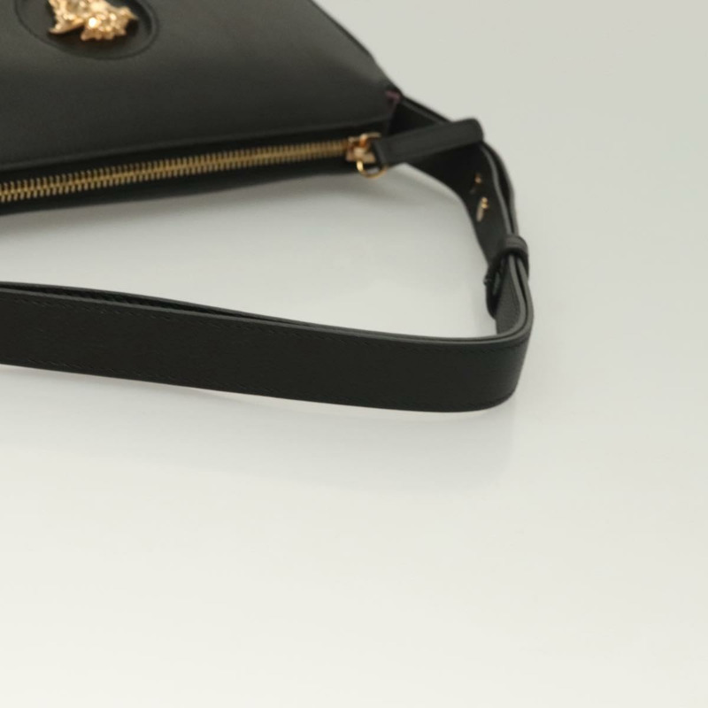 【日本直送】VERSACE 肩背包 皮革 黑金 正品 130273-6