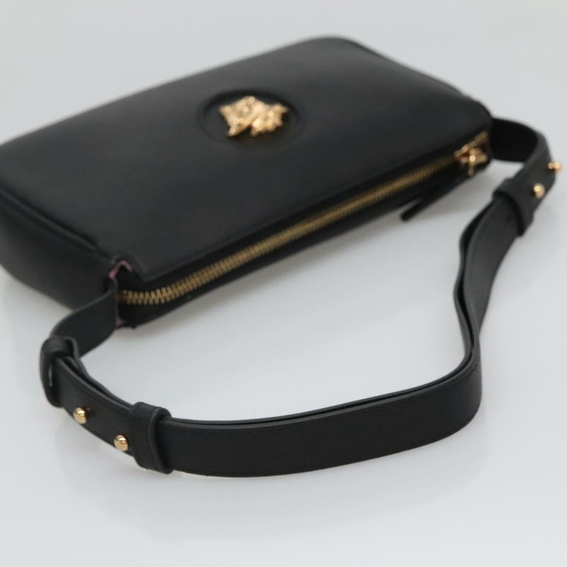 【日本直送】VERSACE 肩背包 皮革 黑金 正品 130271-6