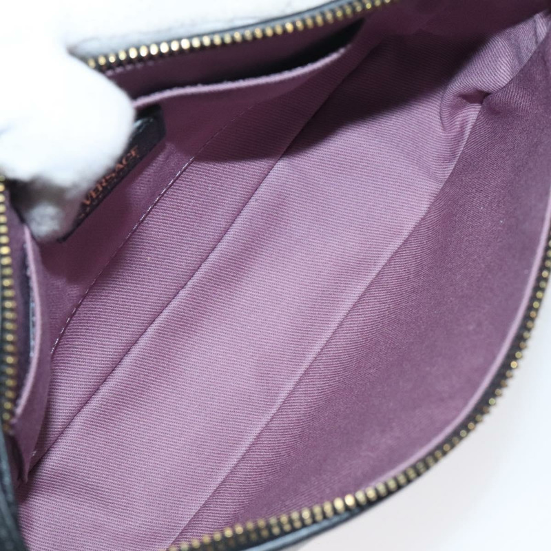 【日本直送】VERSACE 肩背包 皮革 黑金 正品 130266-9