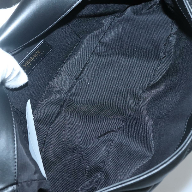 【日本直送】VERSACE 鏈條手提包 皮革 3 款 黑色 金色 正品 130283-10