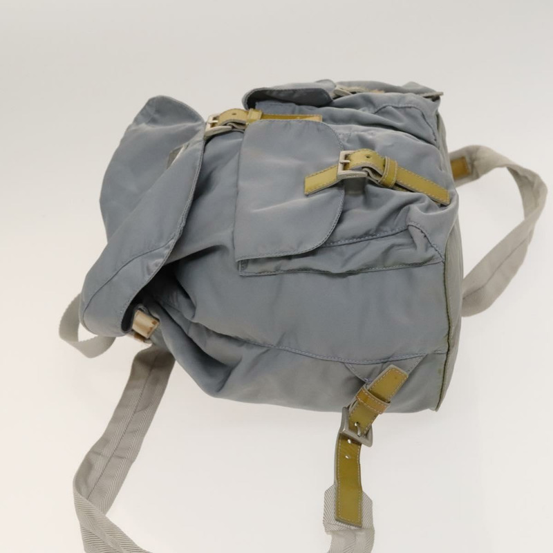 【日本直送】PRADA 背包尼龍淺藍色銀色正品 130642-3