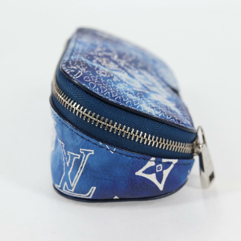【日本直送】路易威登 Bandana Etui Lunet GM 眼鏡盒 藍色 GI0764 正品 131099M-2