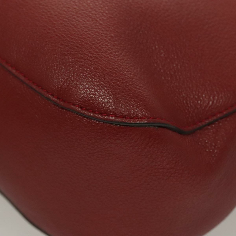 【日本直送】BALLY 肩背包 皮革 2 用 紅色 銀色 正品 131007-16