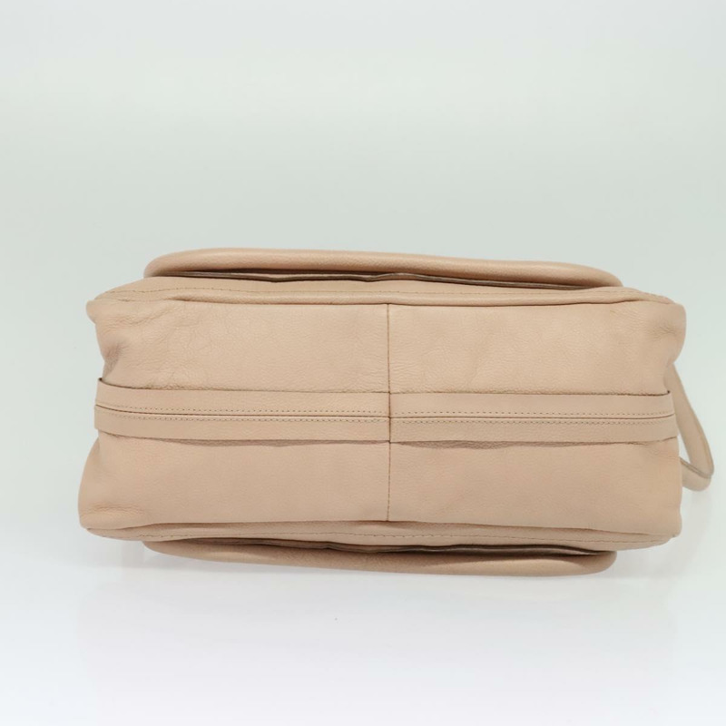 【日本直送】Chloe Paraty 手提包 皮革 兩用 米色 金色 正品 131001-5