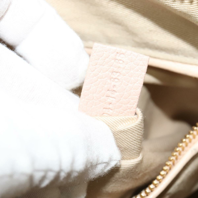 【日本直送】Chloe Paraty 手提包 皮革 兩用 米色 金色 正品 131001-11