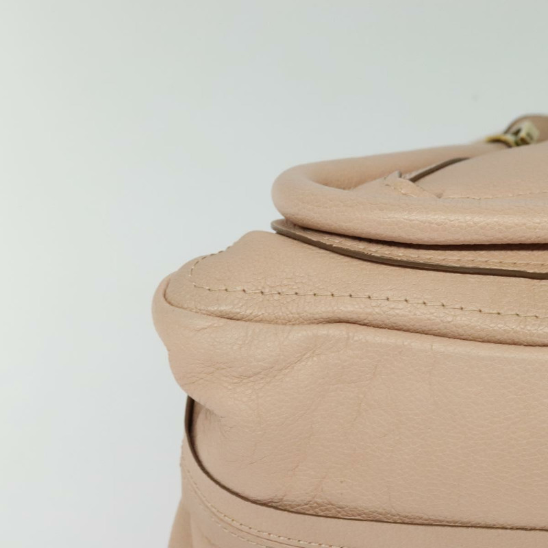 【日本直送】Chloe Paraty 手提包 皮革 兩用 米色 金色 正品 131001-14