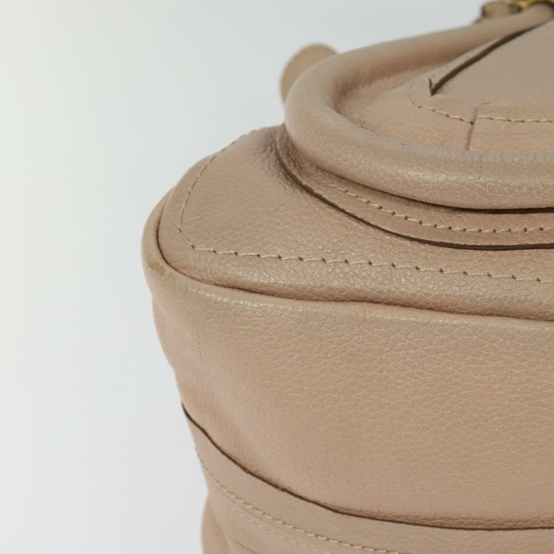 【日本直送】Chloe Paraty 手提包 皮革 兩用 米色 金色 正品 131001-16