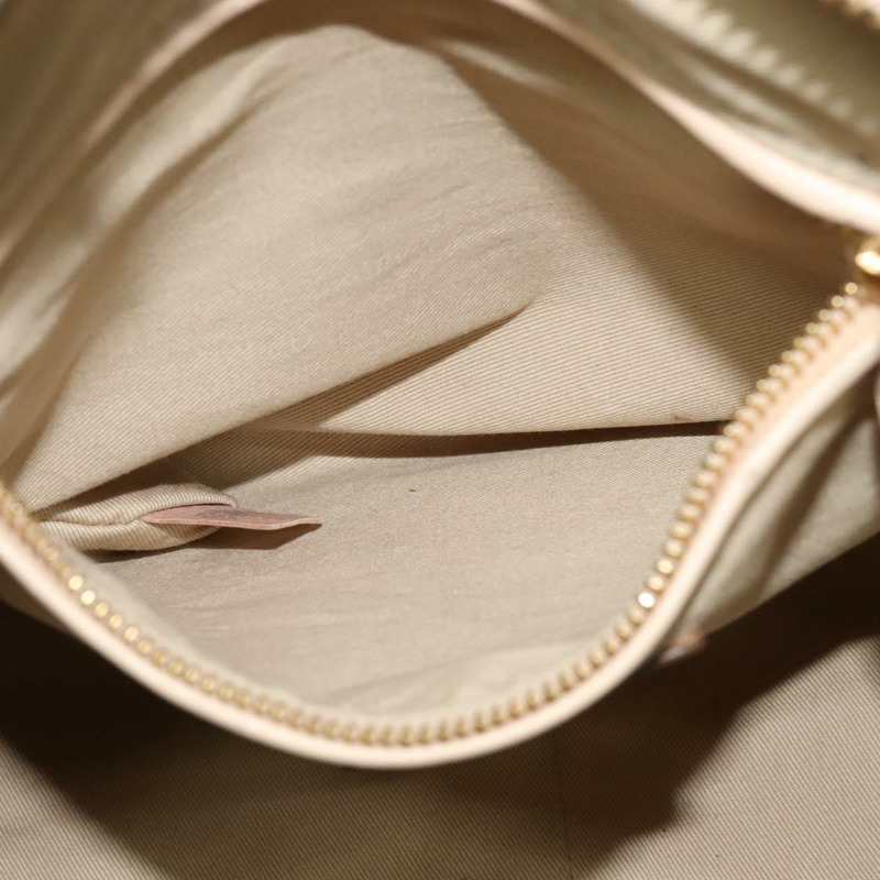 【日本直送】Chloe Paraty 手提包 皮革 兩用 米色 金色 正品 131001-21