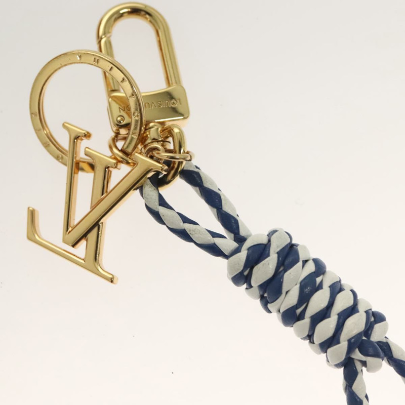 【日本直送】路易威登航海結飾皮革藍色白金 M01816 LV 授權 131098-5