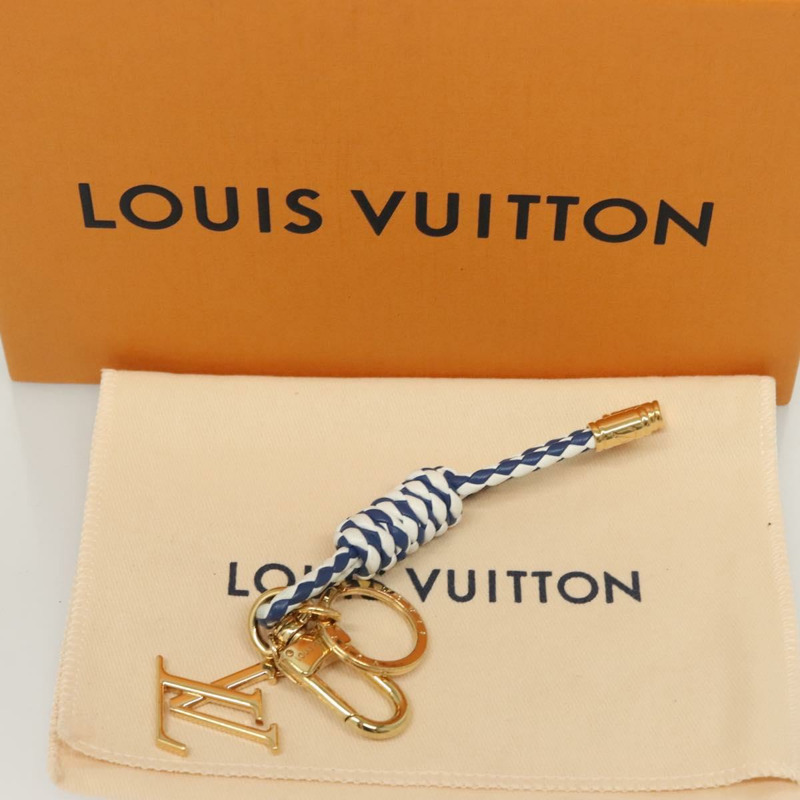 【日本直送】路易威登航海結飾皮革藍色白金 M01816 LV 授權 131098-8
