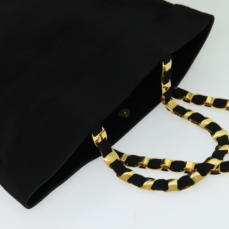 【日本直送】Salvatore Ferragamo Vala 托特包 尼龍 黑色 金色 正品 131038-5