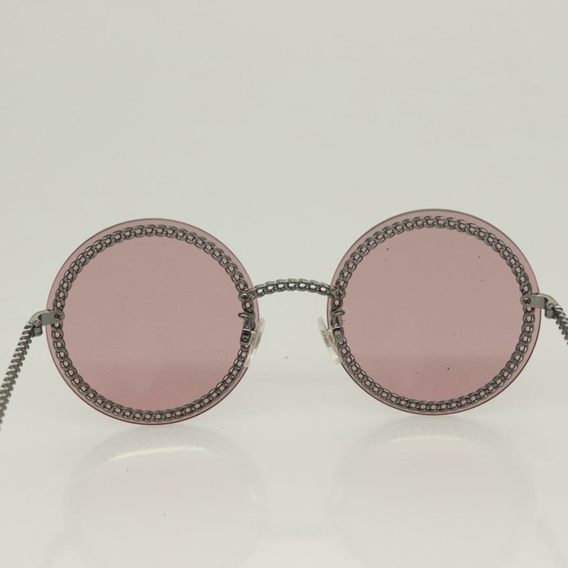 【日本直送】香奈兒金屬紫色雙C標誌太陽眼鏡,貨號128816V-2