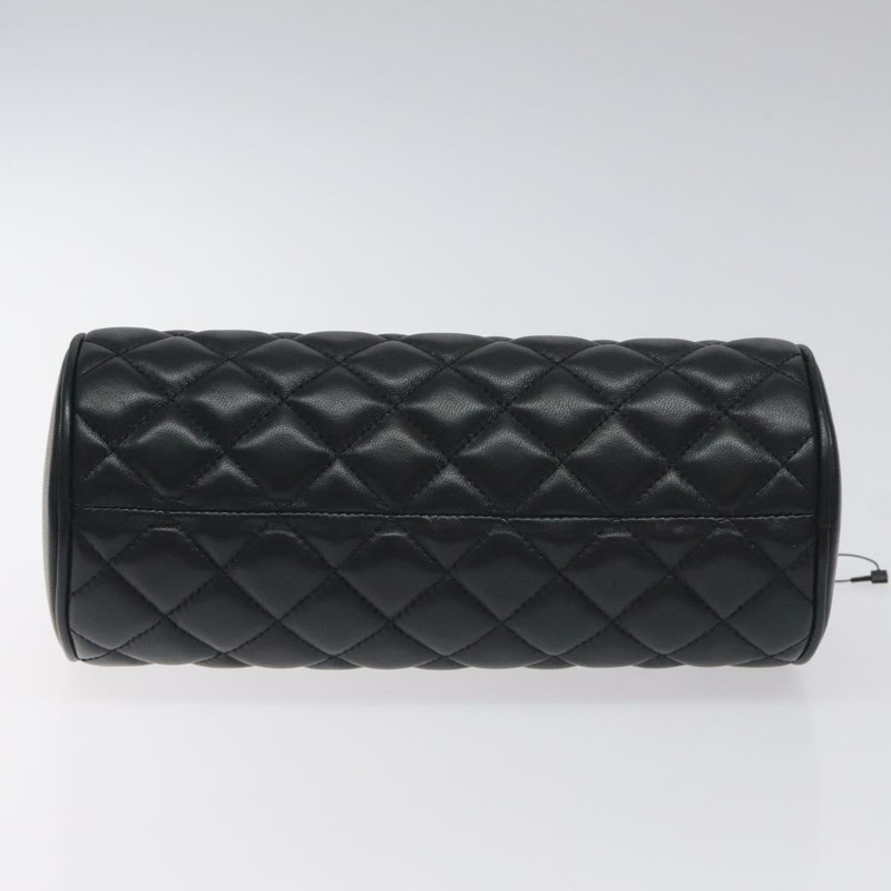 【日本直送】VERSACE 鏈條單肩包 皮革 黑金 正品 130254-4