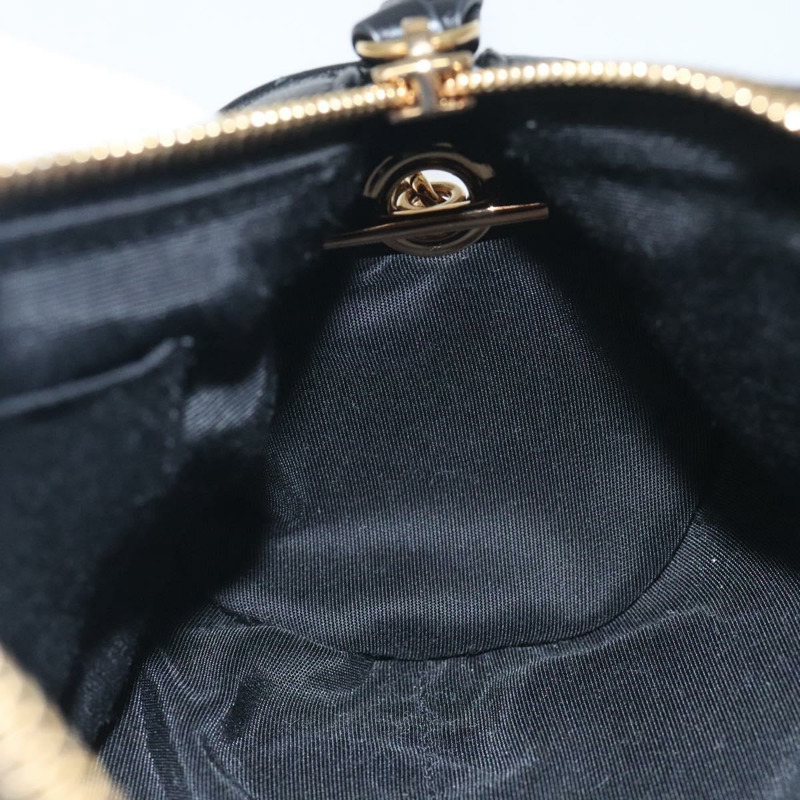 【日本直送】VERSACE 鏈條單肩包 皮革 黑金 正品 130254-18