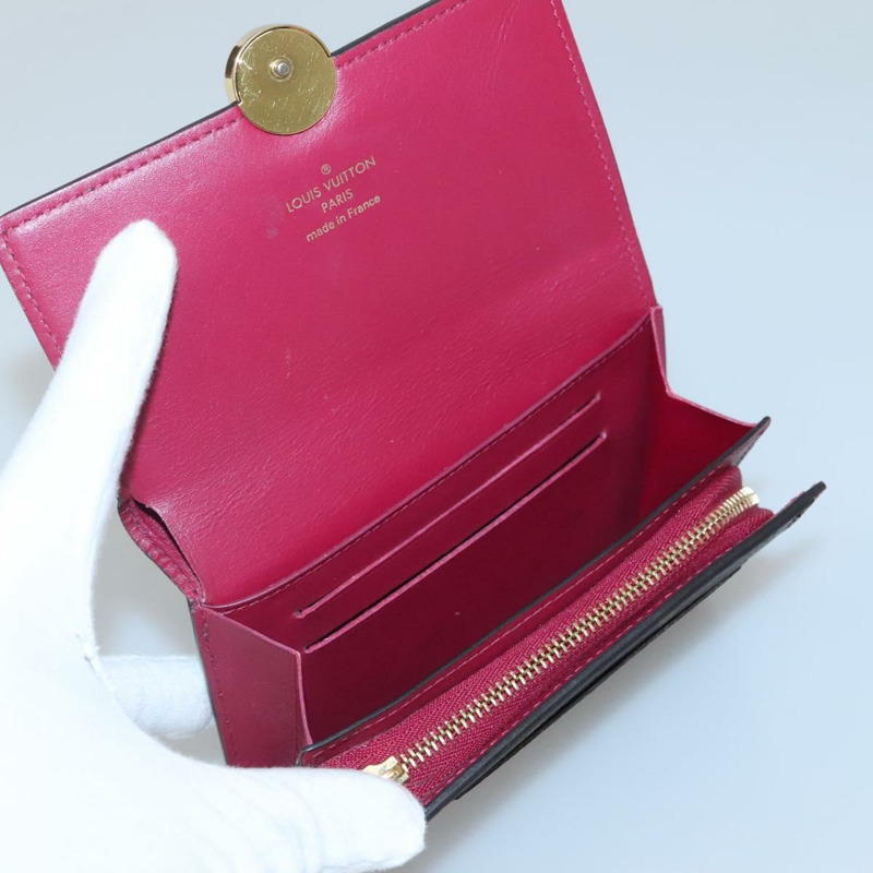 【日本直送】路易威登 Monogram Portefeuille Flor 緊湊型皮夾紫紅色 M64588 LV 128881-7