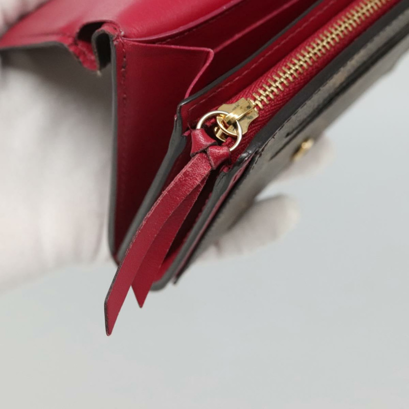 【日本直送】路易威登 Monogram Portefeuille Flor 緊湊型皮夾紫紅色 M64588 LV 128881-8