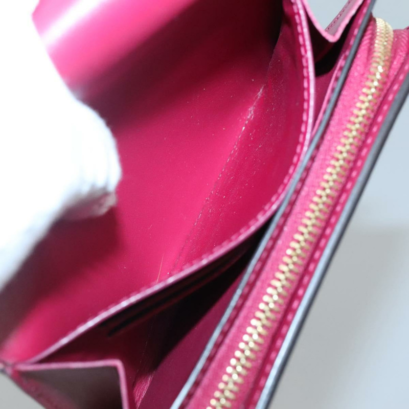 【日本直送】路易威登 Monogram Portefeuille Flor 緊湊型皮夾紫紅色 M64588 LV 128881-18