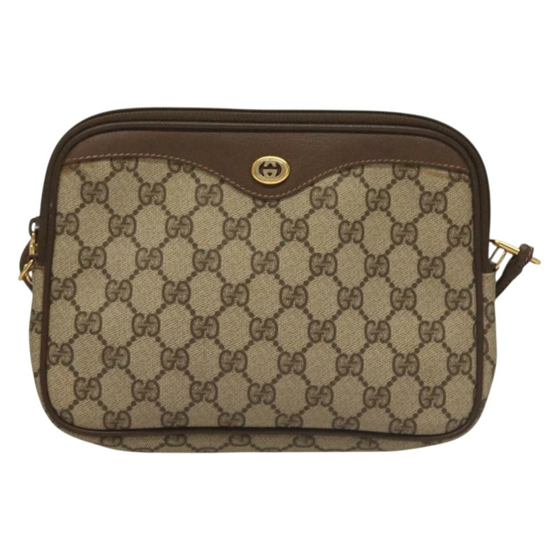 【日本直送】GUCCI GG Supreme 單肩包 PVC 米金色 97 02 068 正品 131941-12