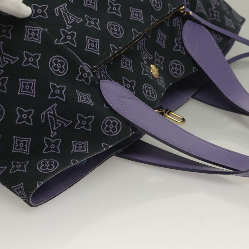 【日本直送】路易威登海灘系列 Cabas Ipanema PM 包帆布紫色 M95983 正品 132301-5