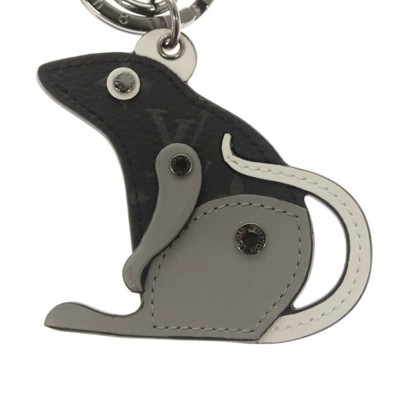 【日本直送】路易威登 Monogram Eclipse Porte ClesLV 老鼠吊飾 M68835 LV Auth 128809M-3