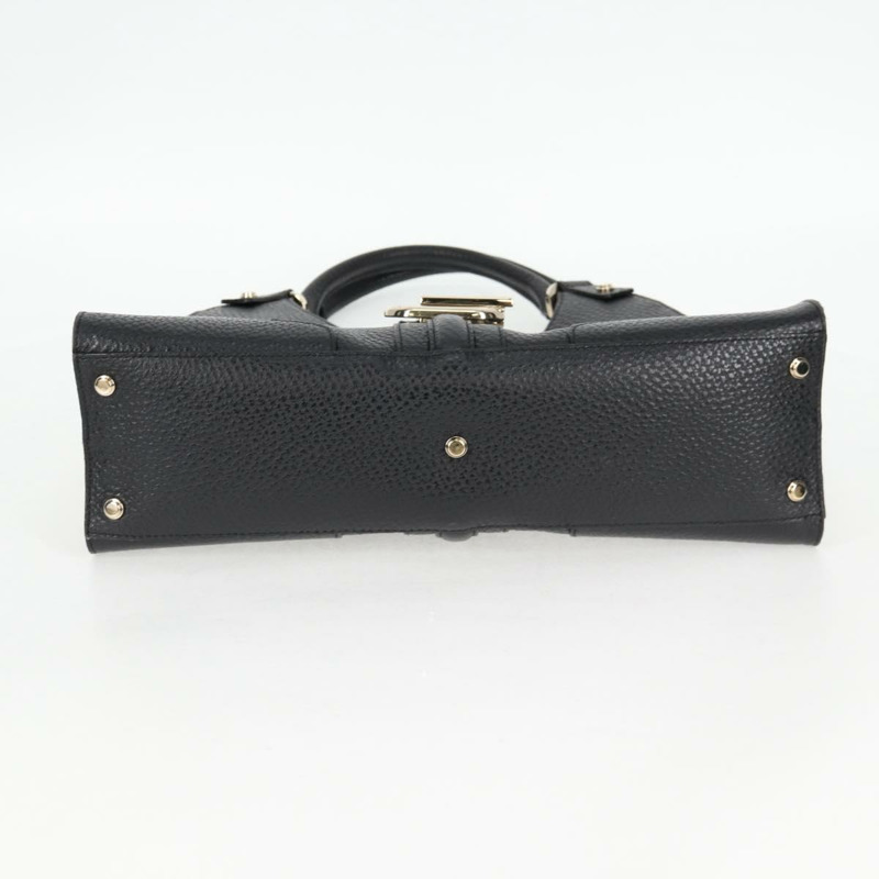【日本直送】GUCCI 手提包 皮革 黑色 銀色 130995 正品 132027V-4