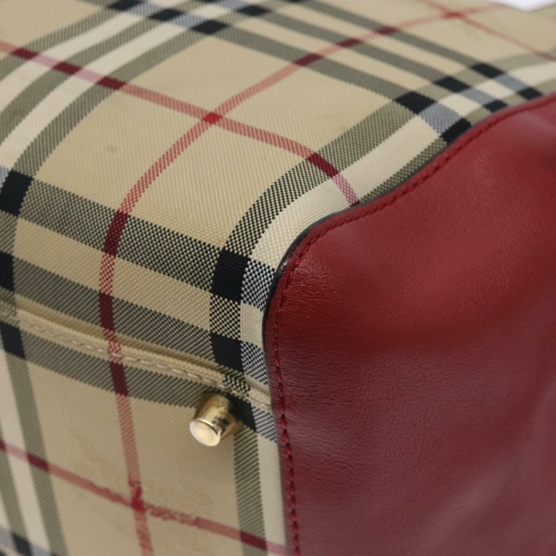 【日本直送】BURBERRY Nova 格紋托特包 尼龍 米色金色 正品 131730-14