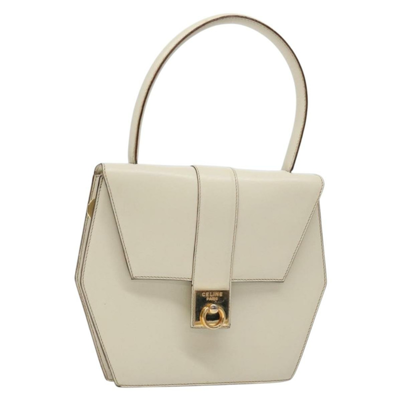 【日本直送】CELINE 手提包 皮革 白金色 正品 131726-0