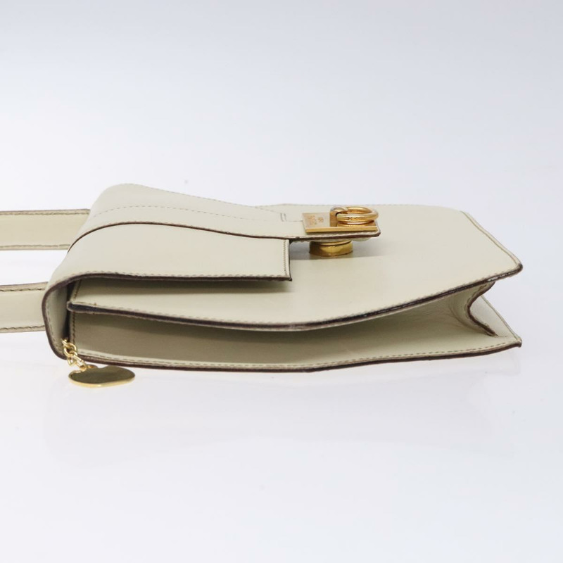 【日本直送】CELINE 手提包 皮革 白金色 正品 131726-3
