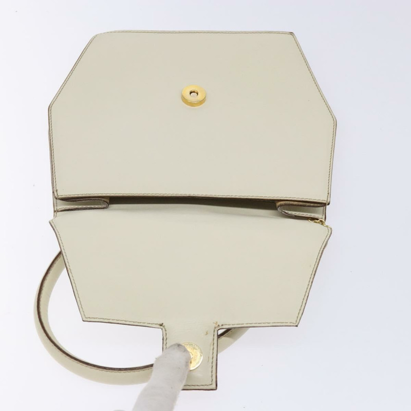 【日本直送】CELINE 手提包 皮革 白金色 正品 131726-8