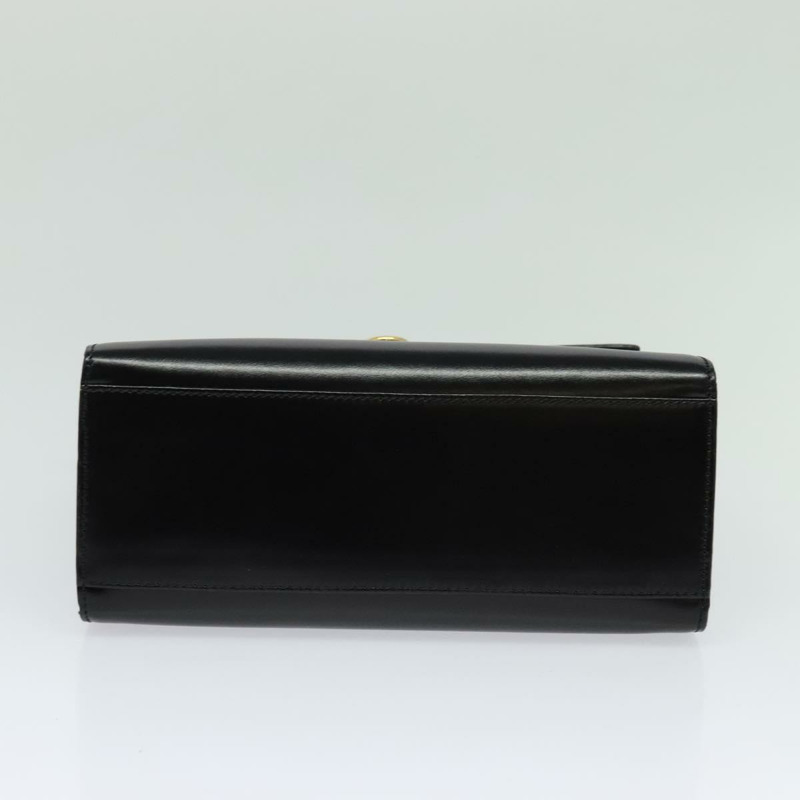 【日本直送】CELINE 手提包 皮革 2way 黑色 金色 Auth 132617-4