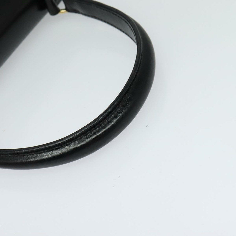 【日本直送】CELINE 手提包 皮革 2way 黑色 金色 Auth 132617-6