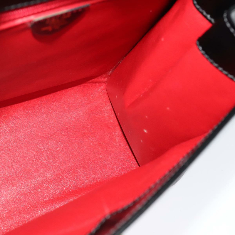 【日本直送】CELINE 手提包 皮革 2way 黑色 金色 Auth 132617-17