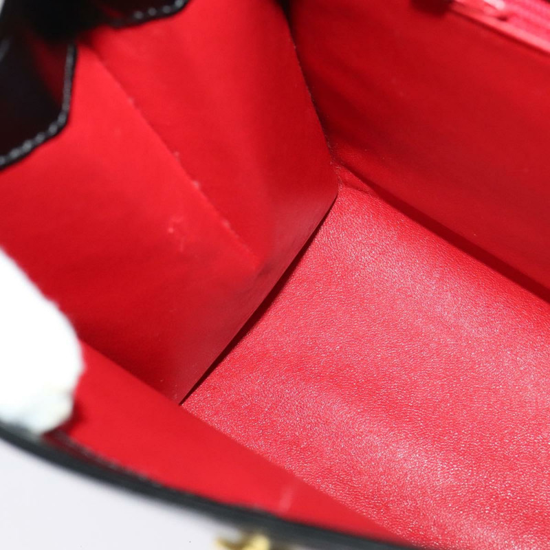 【日本直送】CELINE 手提包 皮革 2way 黑色 金色 Auth 132617-18