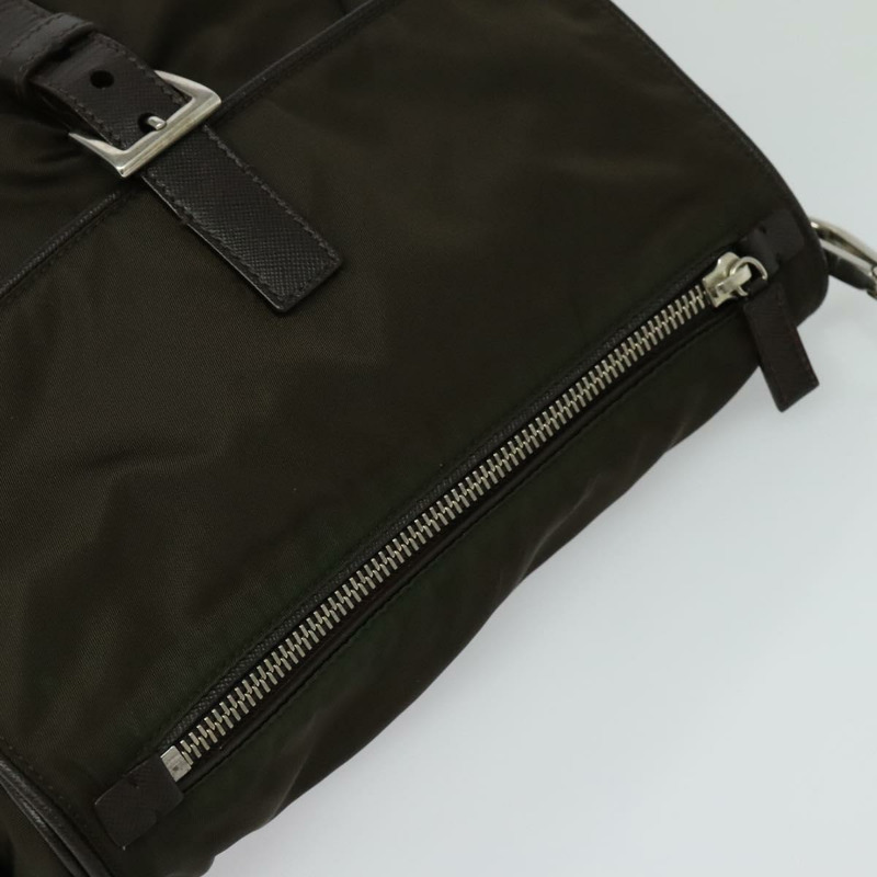 【日本直送】PRADA 單肩包 尼龍 卡其色 銀色 正品 132522-5