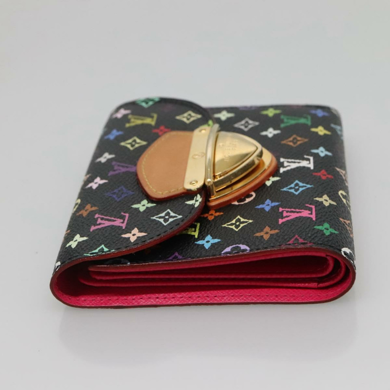 【日本直送】路易威登 Multicolor Portefeuille Koala 皮夾 黑色 M58087 LV Auth 131830-3