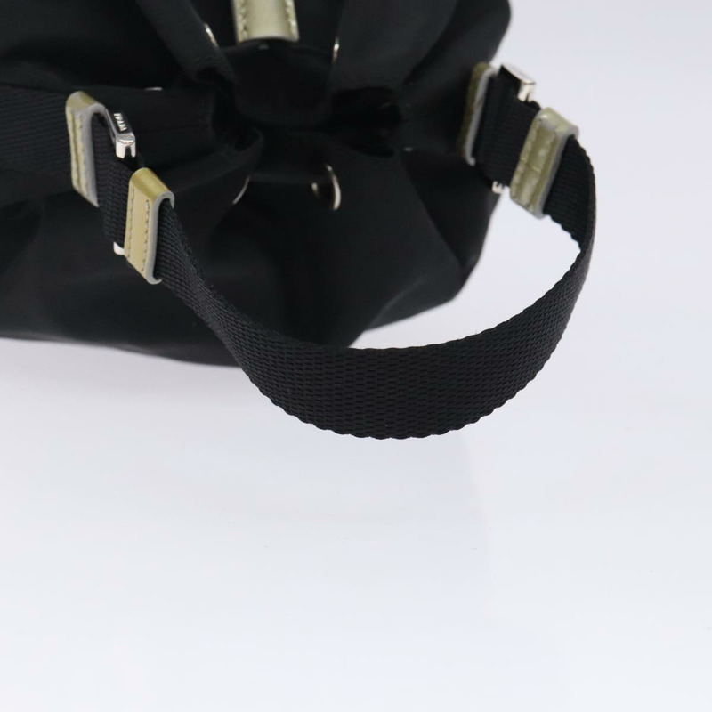 【日本直送】PRADA 尼龍手提包 黑色 銀色 正品 132573-6