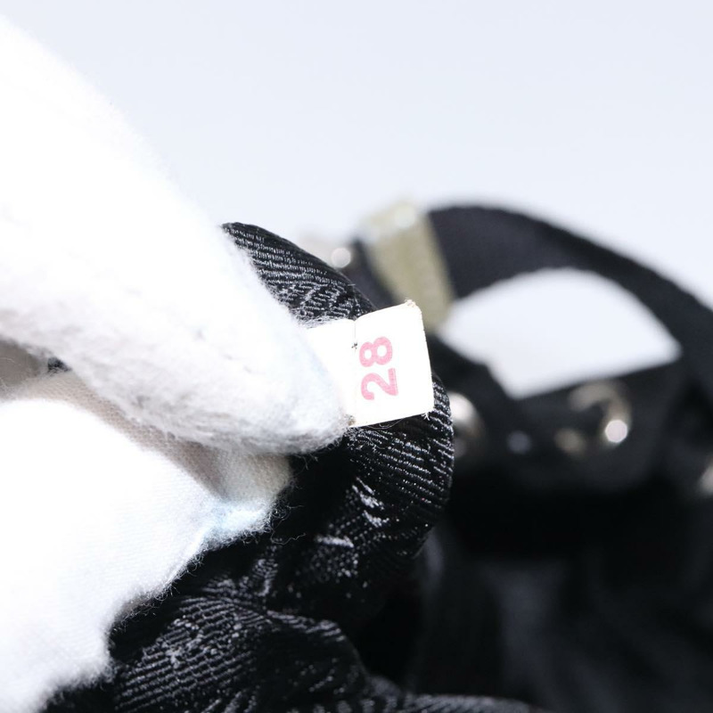 【日本直送】PRADA 尼龍手提包 黑色 銀色 正品 132573-11