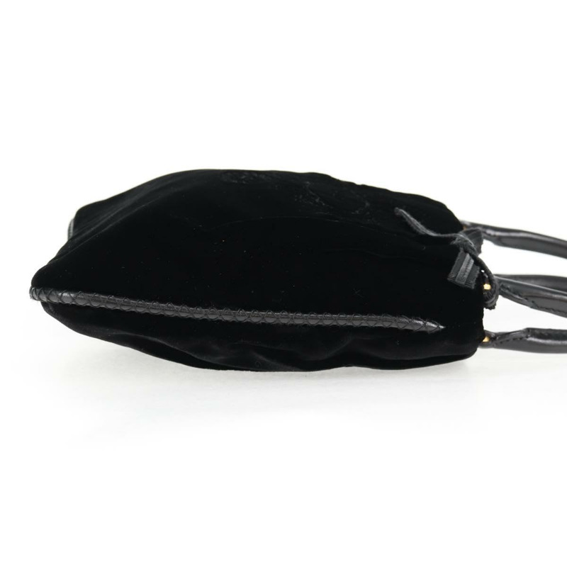 【日本直送】PRADA 手提包 Velor 黑金 正品 132428V-3