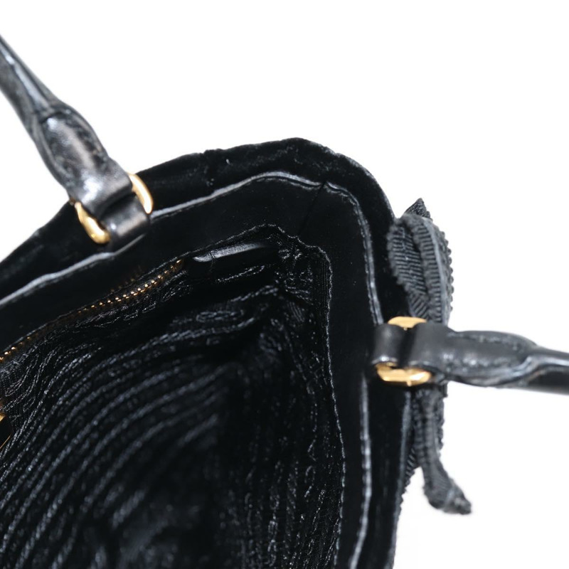 【日本直送】PRADA 手提包 Velor 黑金 正品 132428V-17